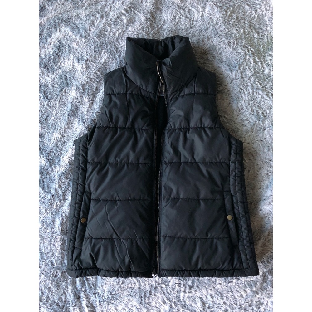 fleece lined puffer vest